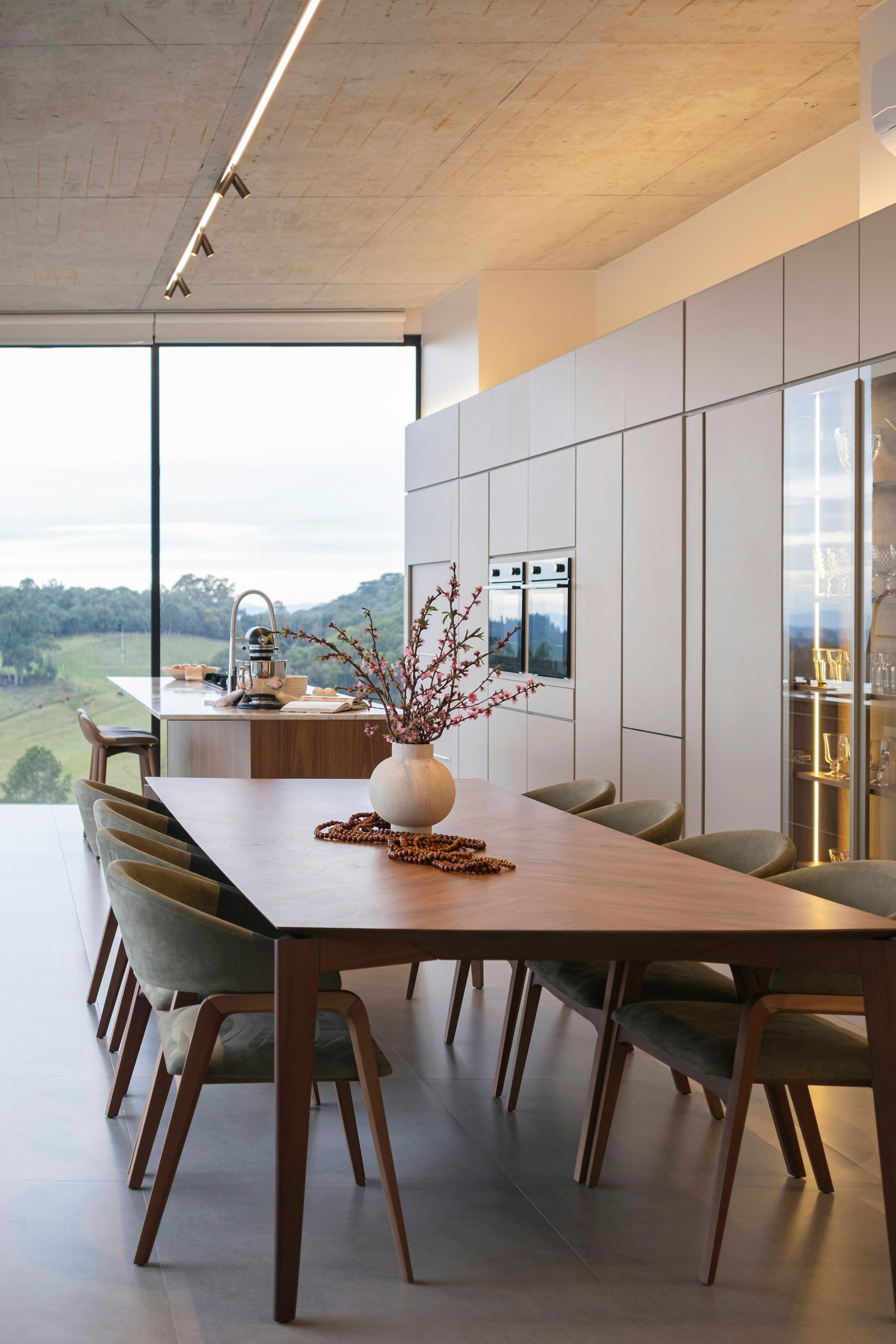 Dining room with a view